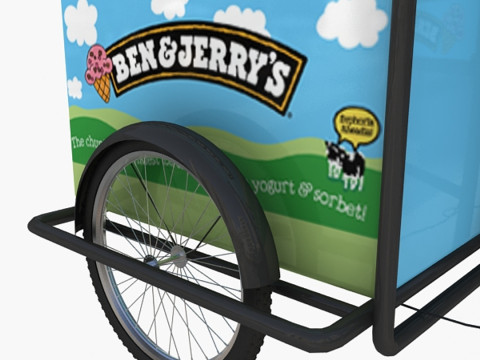 Carrito de helados Ben Jerrys Modelo 3D