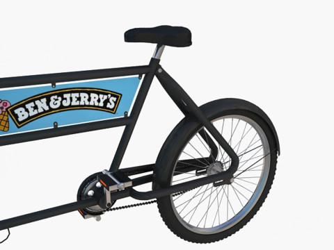 Carrito de helados Ben Jerrys Modelo 3D