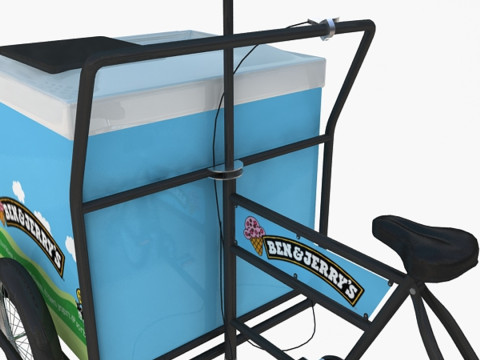 Carrito de helados Ben Jerrys Modelo 3D