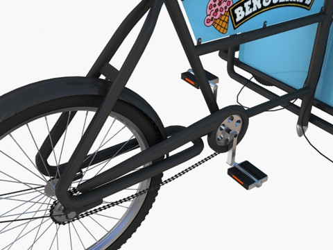 Carrito de helados Ben Jerrys Modelo 3D