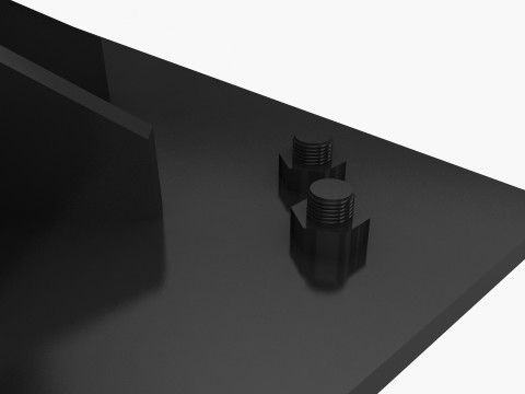 cartelera en blanco Modelo 3D