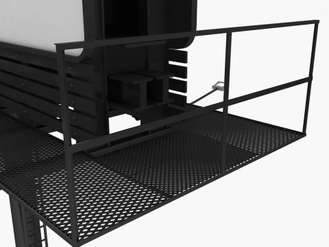 cartelera en blanco Modelo 3D