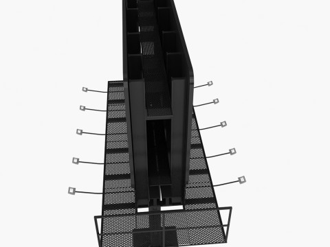 cartelera en blanco Modelo 3D