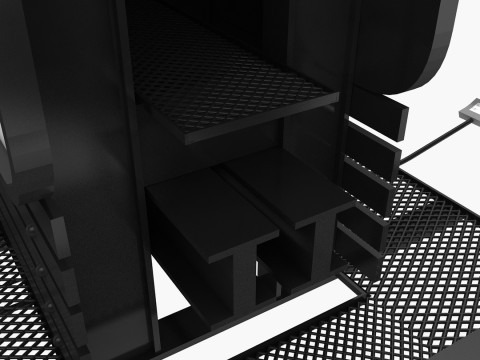 cartelera en blanco Modelo 3D