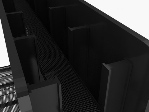 cartelera en blanco Modelo 3D