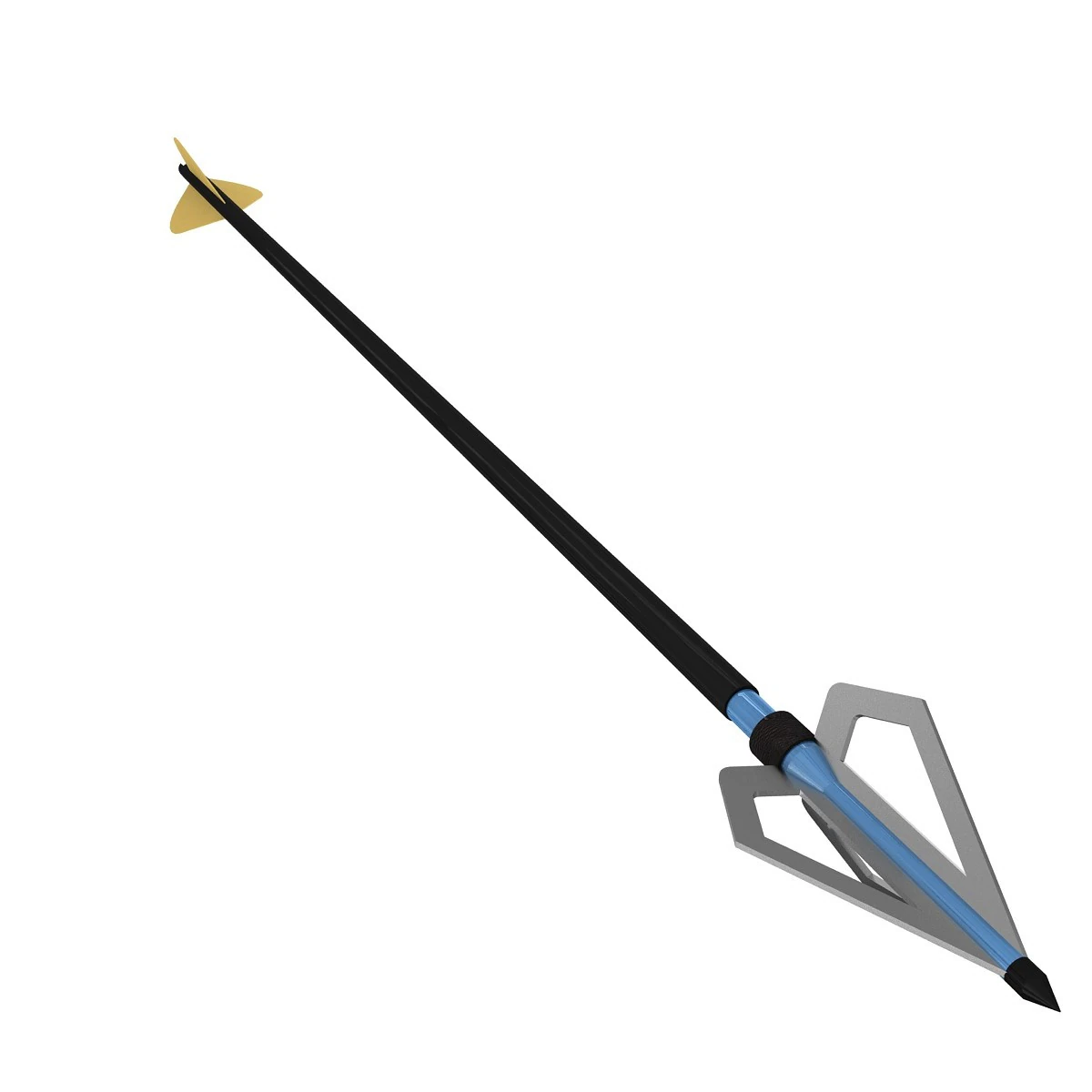 Broad Head Arrow 3D Model .c4d .max .obj .3ds .fbx .stl .blend 