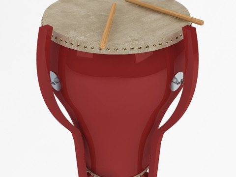 Chinese Drum 3D Model