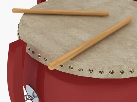 Chinese Drum 3D Model