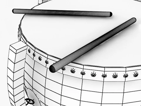 Chinese Drum 3D Model