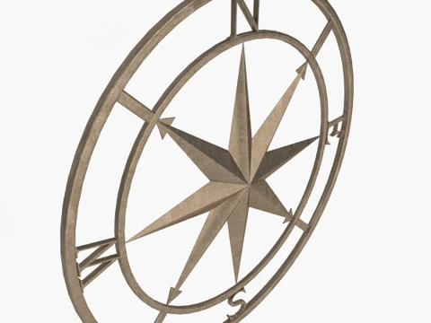 Compass Rose 3D Model