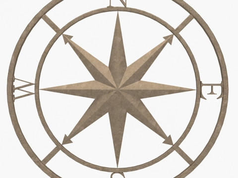 Rosa de los vientos Modelo 3D