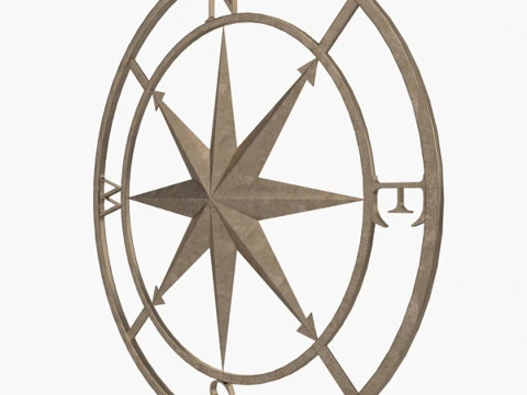 Compass Rose 3D Model