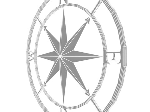 Rosa de los vientos Modelo 3D