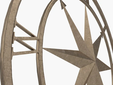 Compass Rose 3D Model