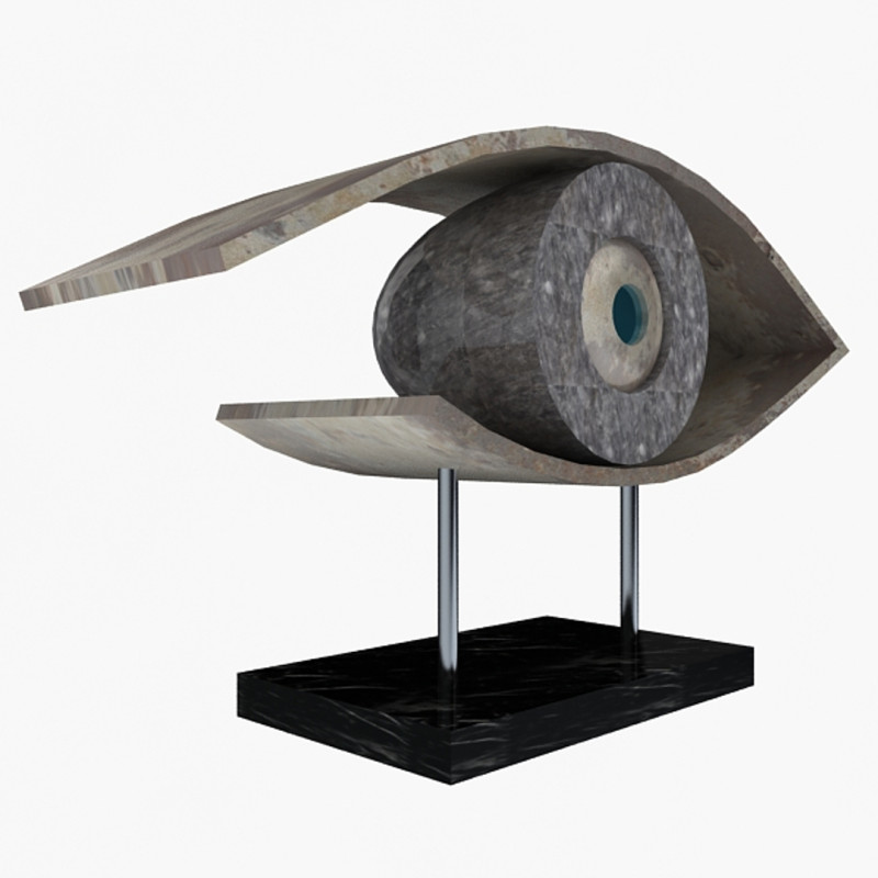 눈 조각 3D 모델 .c4d .max .obj .3ds .fbx .stl .blend 