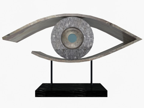 눈 조각 3D 모델