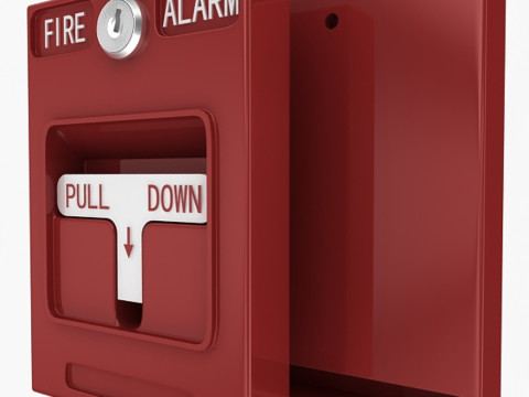 Alarm Kebakaran Model 3D