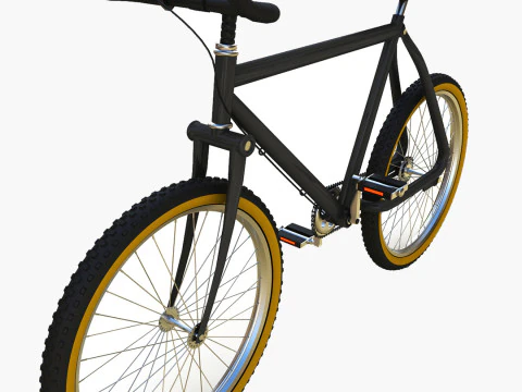 Fixed Gear Bicycle 3D Model