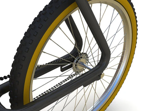 Fixed Gear Bicycle 3D Model