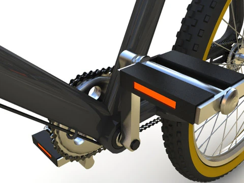 Fixed Gear Bicycle 3D Model