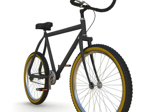 Fixed Gear Bicycle 3D Model
