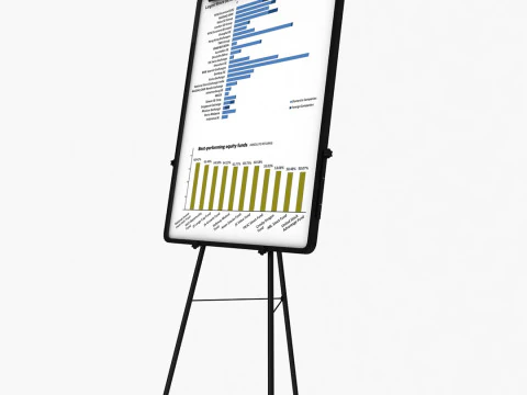 Flip Chart 3D Model