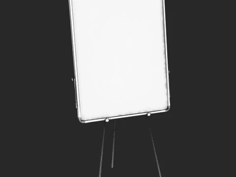 Flip Chart 3D Model