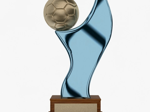 Voetbal trofee 3D Model
