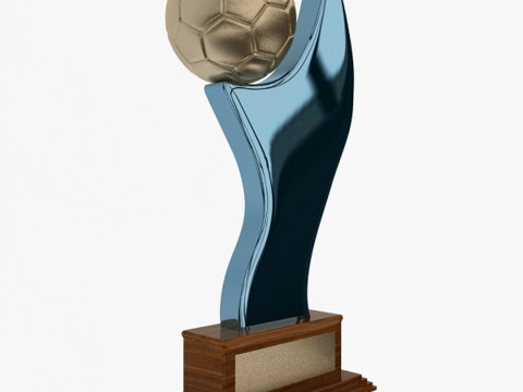 Voetbal trofee 3D Model