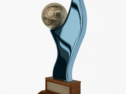 Voetbal trofee 3D Model