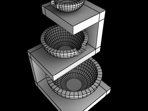 花园喷泉 3D 模型