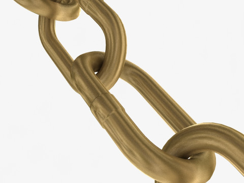 Złoty łańcuch Model 3D