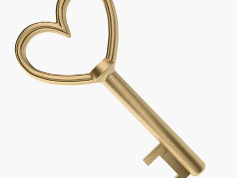 Античный Золотой Ключ 3D Модель