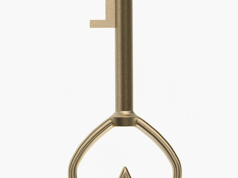 古董金钥匙 3D 模型