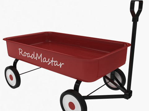 Gerobak Anak Model 3D