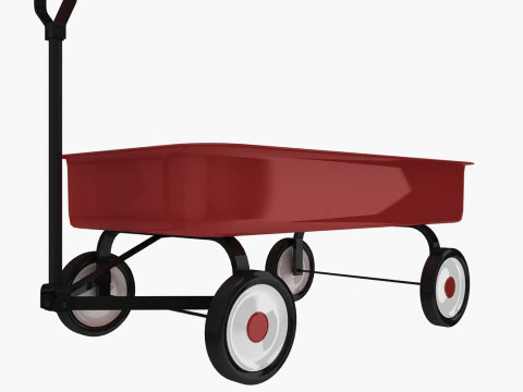 Childs Wagon 3D Model