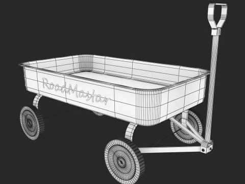 Childs Wagon 3D Model