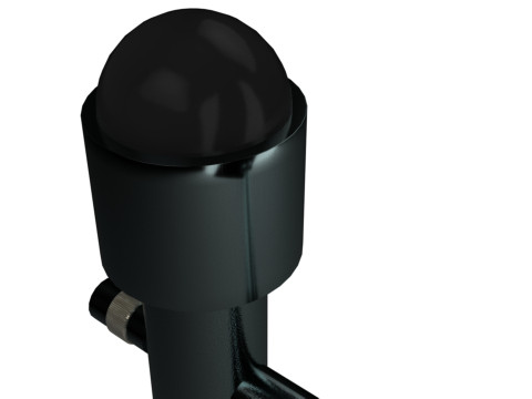 Młotek Taylora z podwójną głowicą i gumową osłoną, srebrny Model 3D