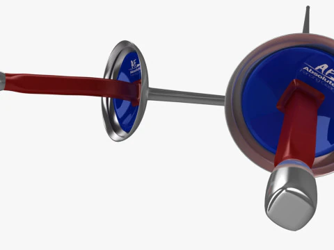 Fencing Foil 3D Model