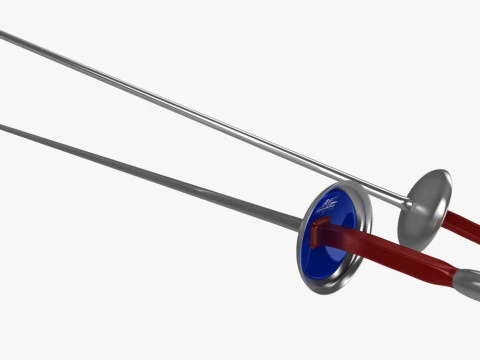 Fencing Foil 3D Model