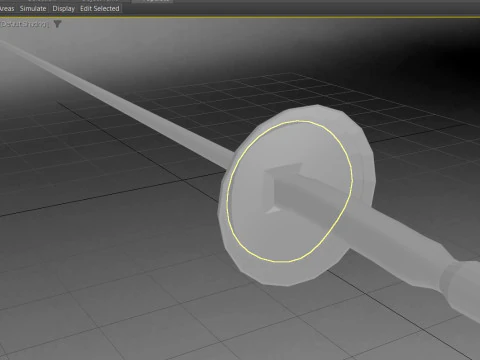 Fencing Foil 3D Model