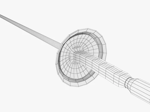 Fencing Foil 3D Model