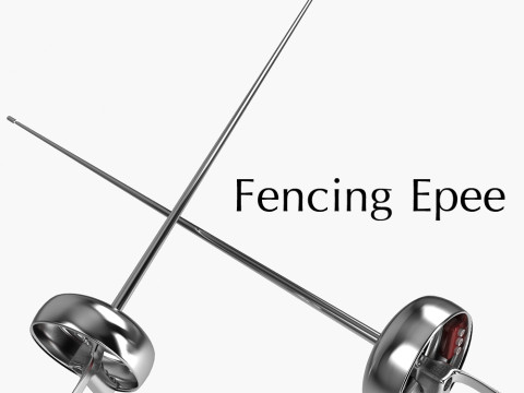 Latihan Anggar Senjata Epee Model 3D