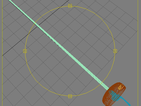 Arme d'épée d'entraînement d'escrime Modèle 3D