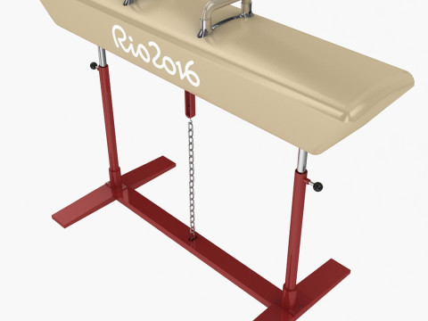 Gymnastics Pommel Horse 3D Model