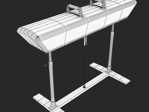 Gymnastics Pommel Horse 3D Model