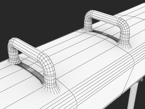 Gymnastics Pommel Horse 3D Model