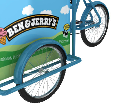 Carretto dei gelati di Ben e Jerry Modello 3D