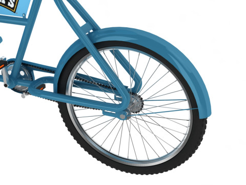 Carretto dei gelati di Ben e Jerry Modello 3D