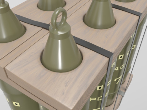 Obus d'artillerie militaire Modèle 3D